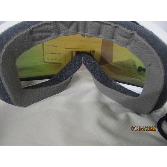 USED SMITH Unisex Adult Rally Snow Sport Goggle-White Frame/Red Sol-XMirror Lens - Picture 5 of 6